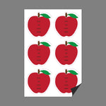 Full Color Magnetic Sign, Apple, Vertical, 6 Pieces