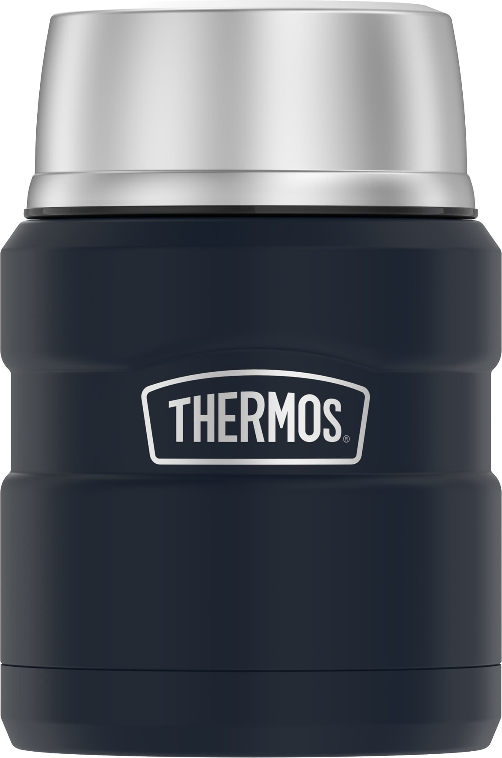 Thermos King Stainless Steel Insulated Food Jar, Midnight Blue, 16 oz. (EASK3000MDB4)