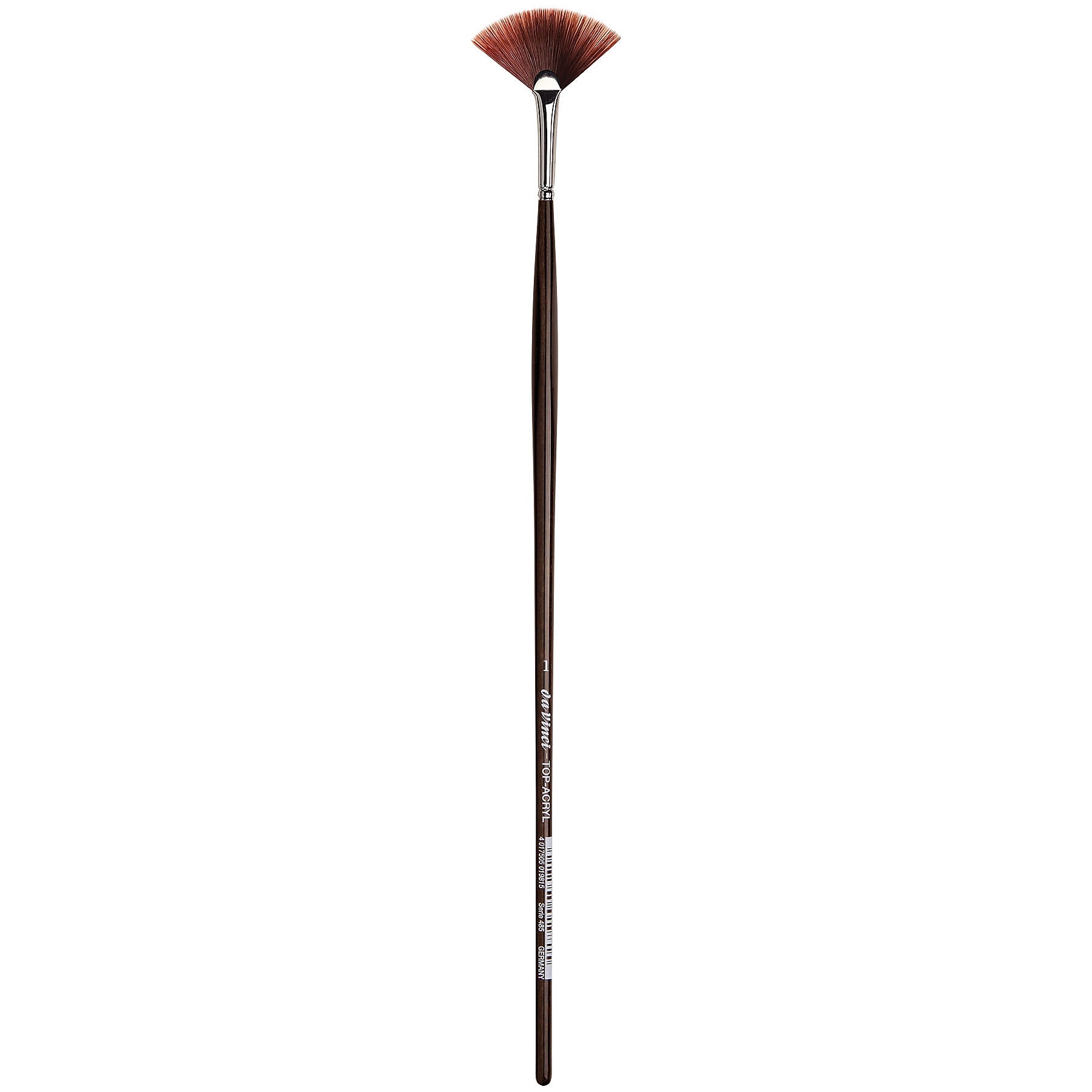da Vinci TOP-ACRYL Oil and Acrylic Synthetic Red-Brown, Fan Brush (DVXVA4851)