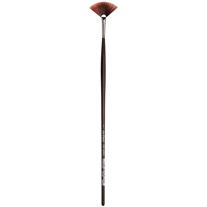 da Vinci TOP-ACRYL Oil and Acrylic Synthetic Red-Brown, Fan Brush (DVXVA4851)