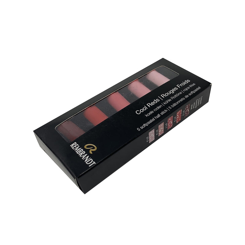 Rembrandt Soft Pastels Micro Sets, Cool Reds, 5/Set, 3 Sets/Bundle (RBX31820503-3)