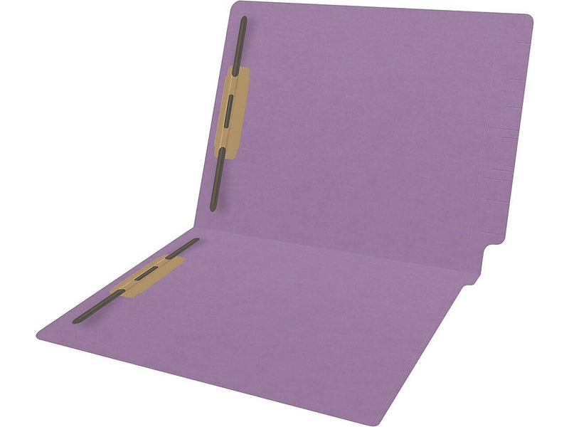 Medical Arts Press Reinforced End Tab File Folder, Straight Cut, Letter-Size, Lavender, 50/Box (S-01602-LAV)