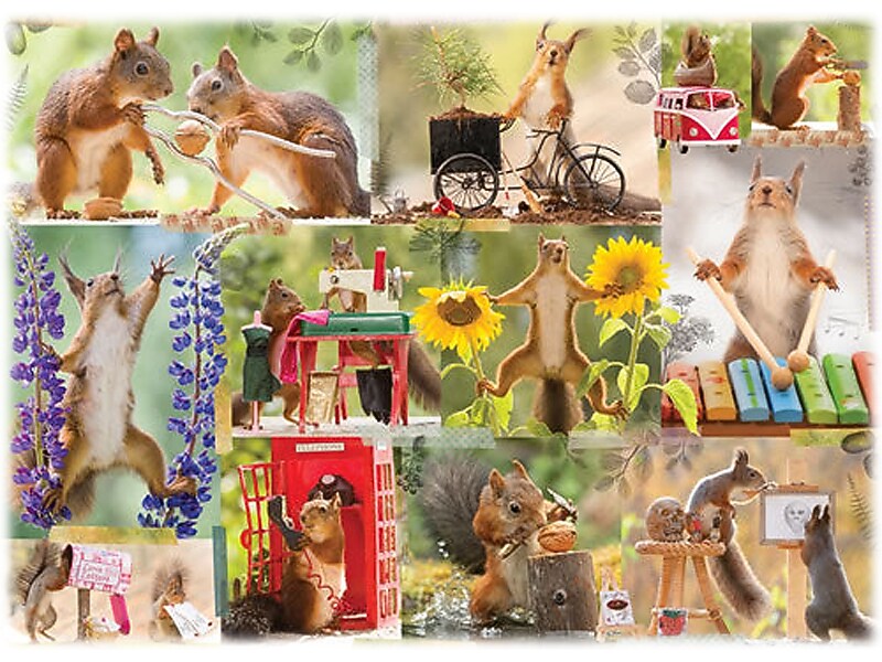Willow Creek Gettin' Squirrelly 1000-Piece Jigsaw Puzzle (48598)