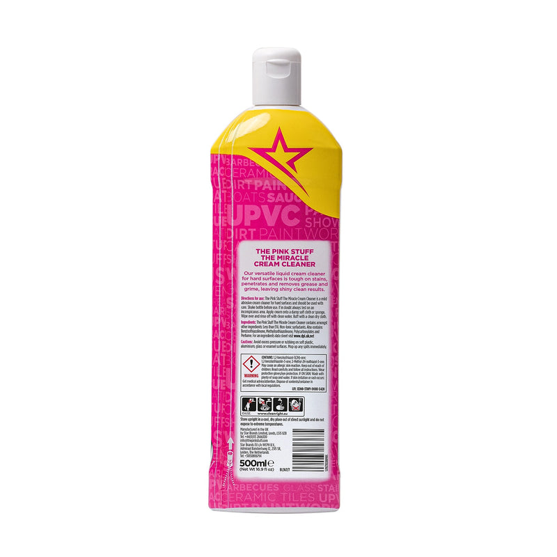 The Pink Stuff The Miracle Cream Cleaner, Rhubarb Scent, 16.9 oz. (23675)