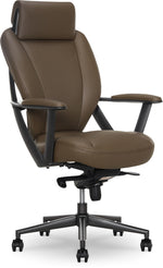La-Z-Boy Vannes Ergonomic Polyurethane Swivel Executive Chair, Brown (60101-BRN)