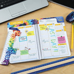 2025-2026 Global Printed Products Rainbow Silhouette 5.5" x 8.5" Academic Year Planner, Paperboard Cover, Multicolored, 20/Pack