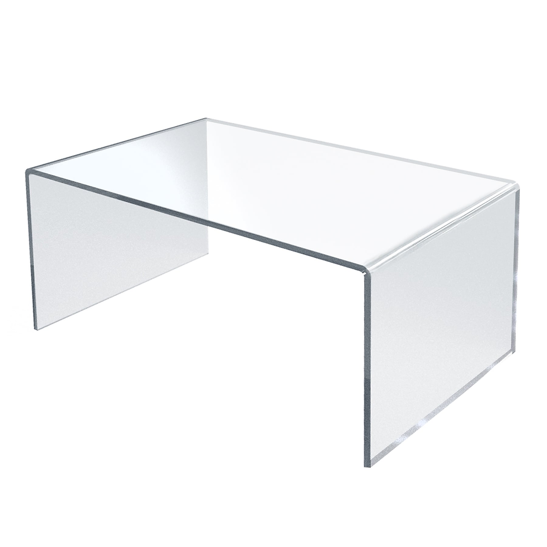 Azar Displays 6"H x 12"W x 7.75"D Plastic Riser Display, 4/Pack