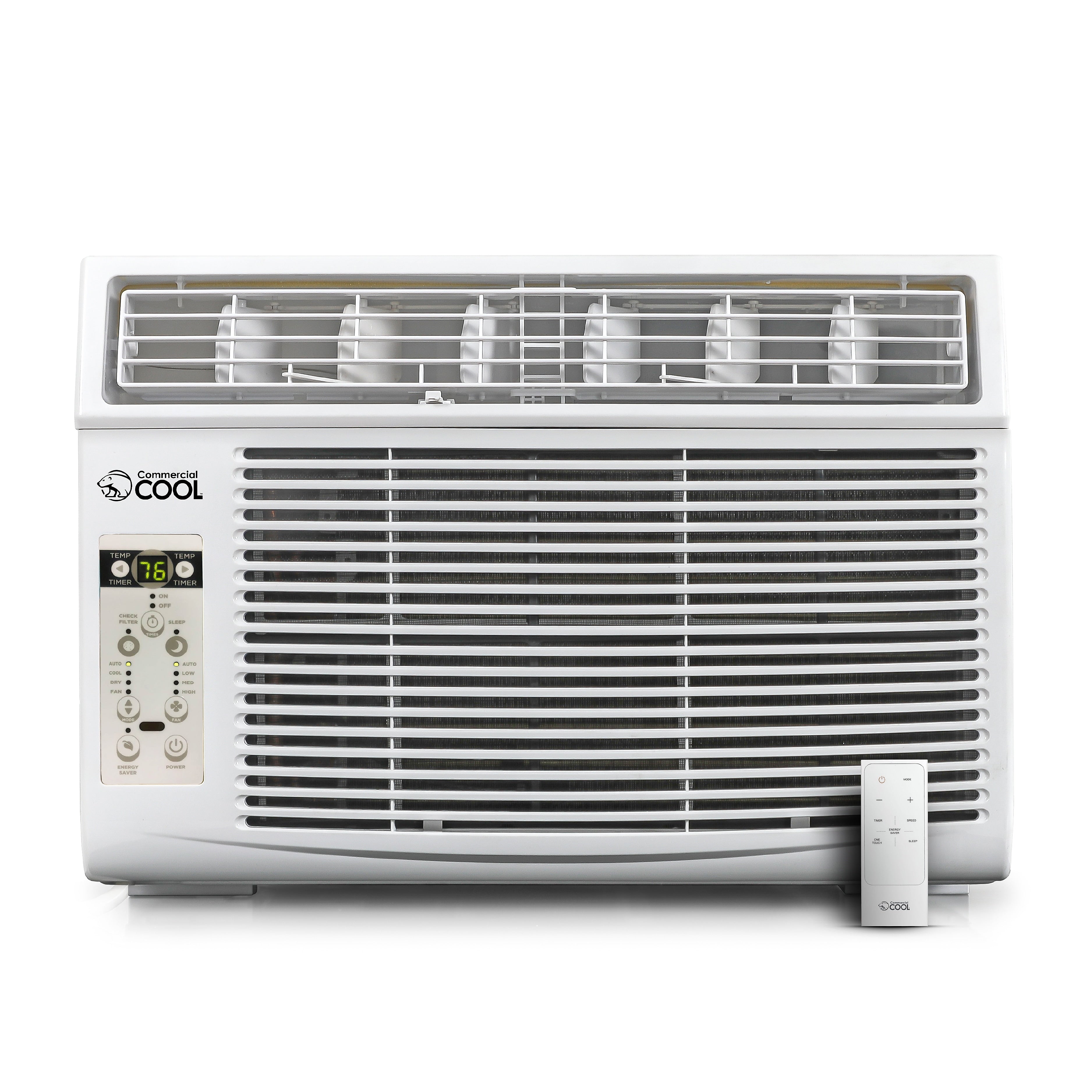 Commercial Cool 115-Volt 8,000 BTU Window Air Conditioner, with Remote, White (CWAM08W6C)