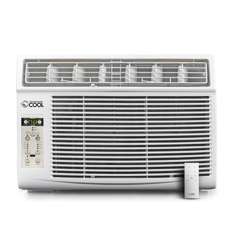 Commercial Cool 115-Volt 8,000 BTU Window Air Conditioner, with Remote, White (CWAM08W6C)