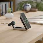 Alogic Flip 2-in-1 Qi2 Wireless Charging Stand, Black (AL21WCFL-BK)