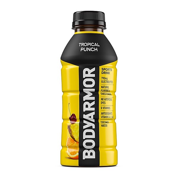 BodyArmor SuperDrink Tropical Punch Sports Drink, 16 Oz. Bottle, 12/Pack (100008-1.4)