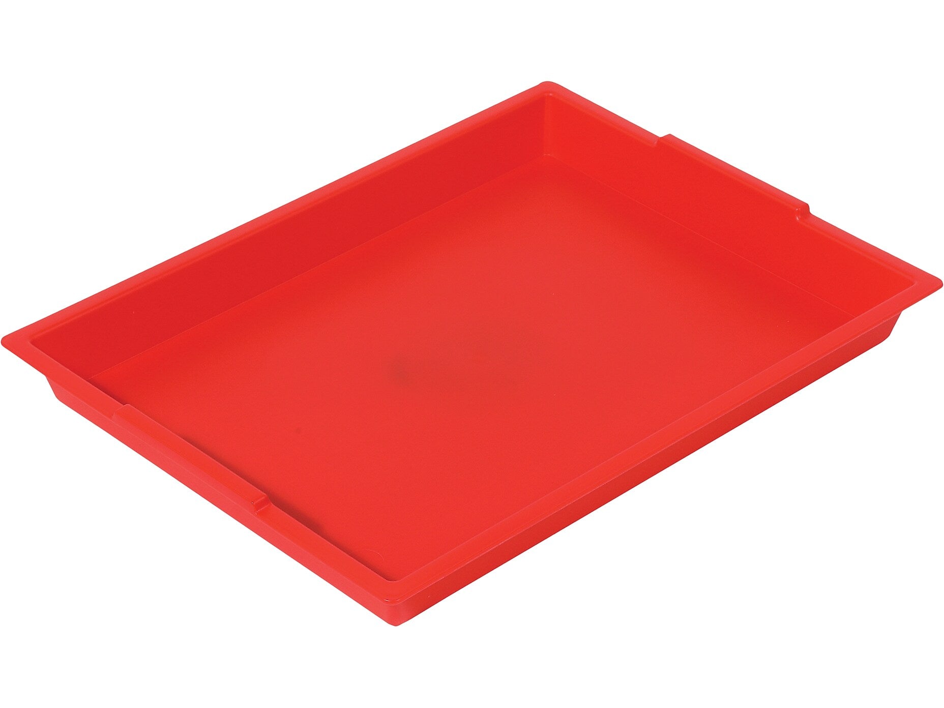 Deflect-O Little Artist Polypropylene Paint Tray, 1.83" x 16.04" x 12.07", Red (39507RED)