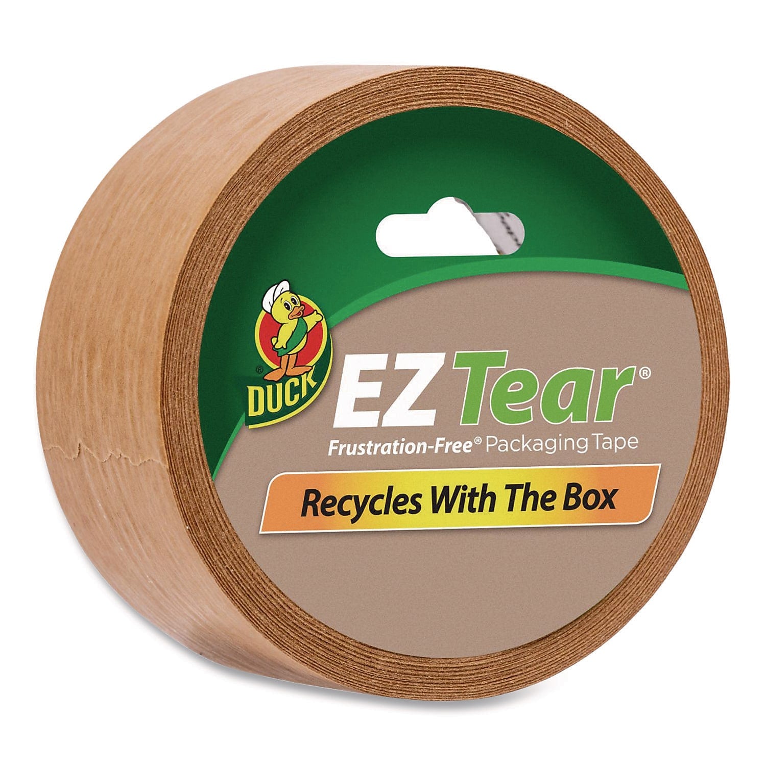 Duck Brand EZ Tear Packing Tape, 1.88" x 25 yds., Brown (242828)
