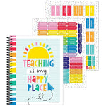 Carson Dellosa Education Happy Place Undated Lesson Planner, 10.9" x 8.9", 128 Pages (CD-105034)