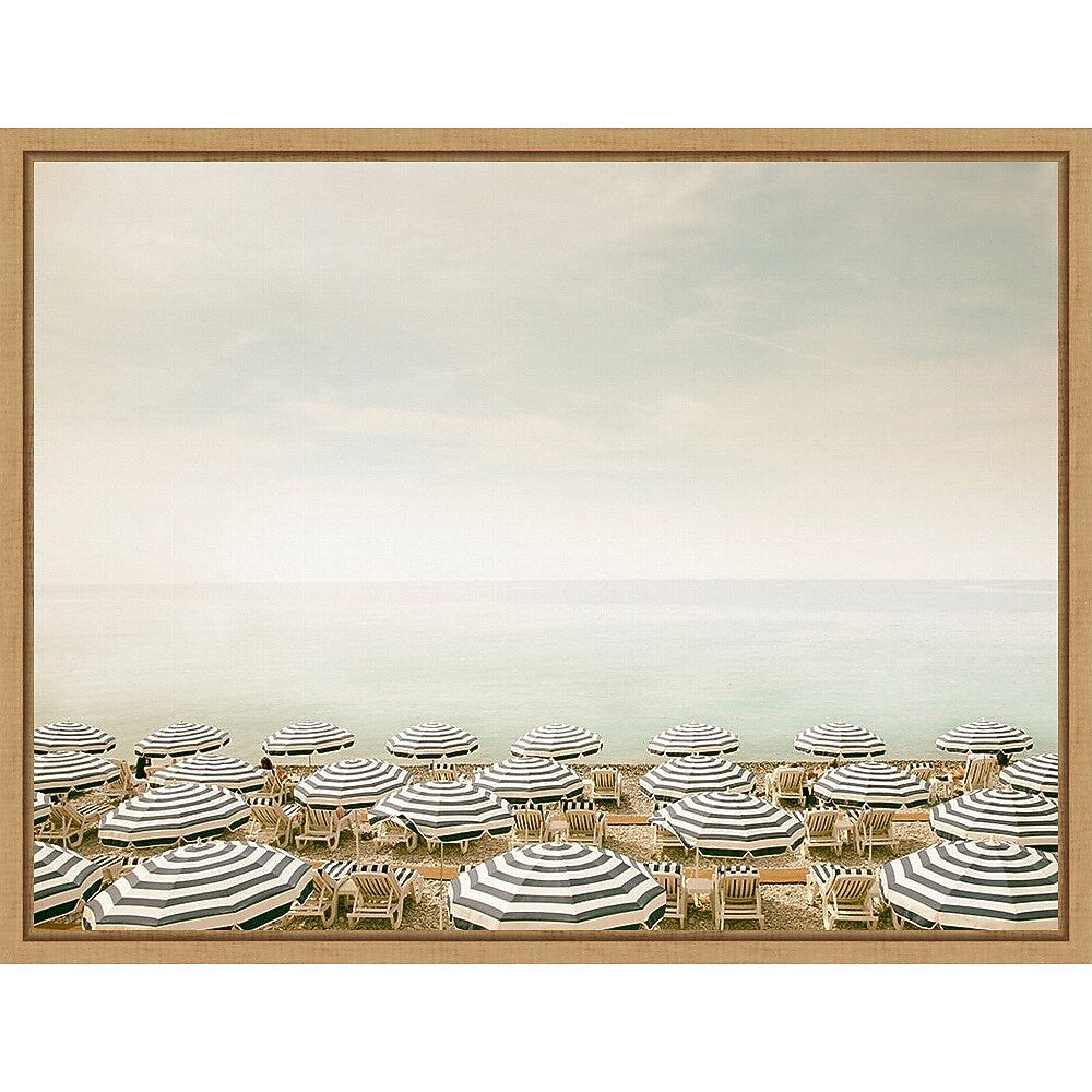 Amanti Art Seaside 4 (Beach) by Carina Okula Framed Canvas Wall Art Print, 24" x 18" (A42674855783)