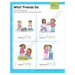 Evan-Moor Making Friends & Social Skills Bundle, Grade PreK Workbook, 2 Books/Set