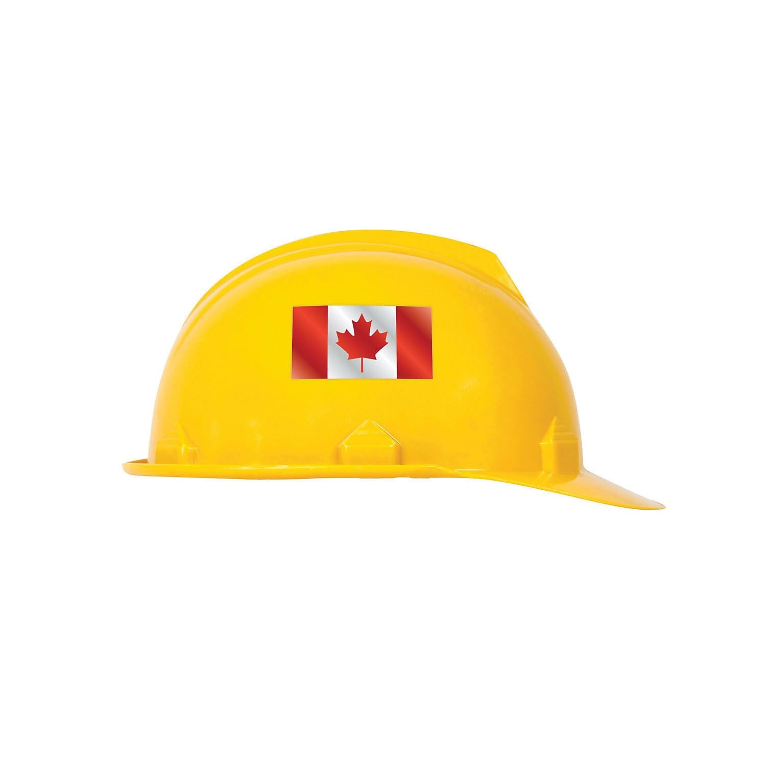 Accuform Hard Hat/Helmet Decal, CANADIAN FLAG, 1" x 1¾", Adhesive Vinyl, 10/Pack (LHTL391)