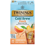 Twinings Iced Cold Brewed Peach Black Tea Bags, 20/Box (F10055)