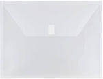 JAM Paper Premium Plastic Document File, Letter, Clear, 3/Pack (218V0CLX3)