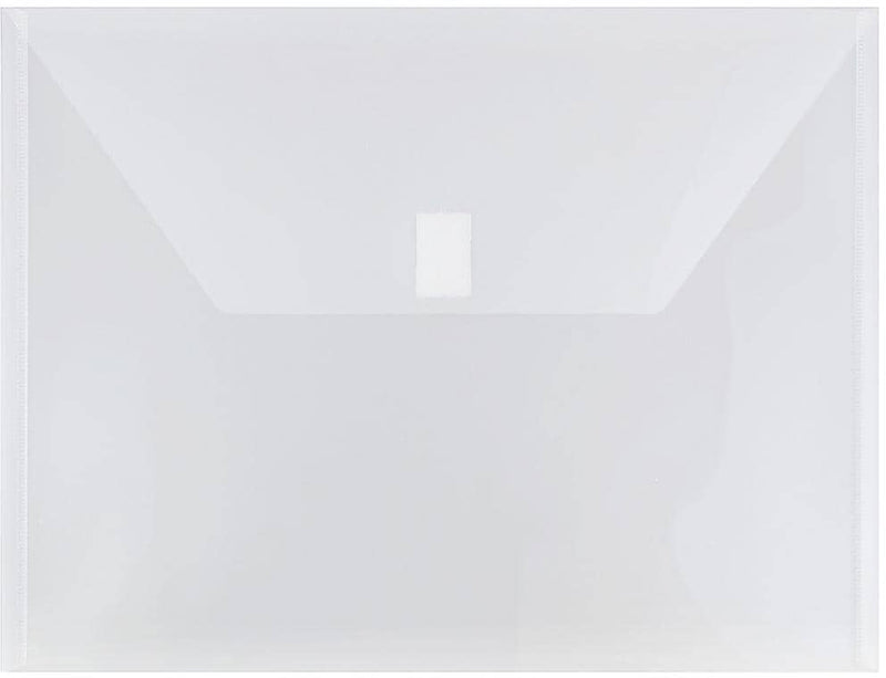 JAM Paper Premium Plastic Document File, Letter, Clear, 3/Pack (218V0CLX3)