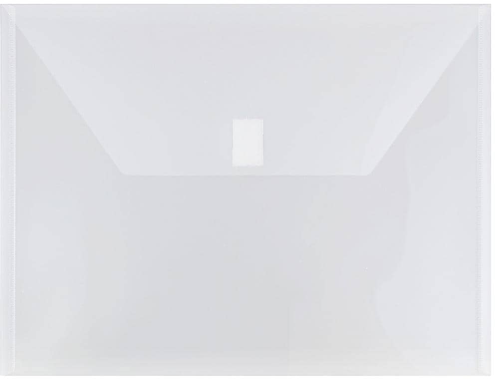 JAM Paper Premium Plastic Document File, Letter, Clear, 3/Pack (218V0CLX3)