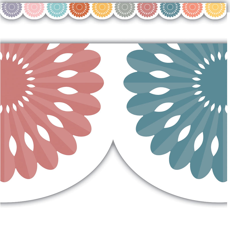 Teacher Created Resources Die-Cut Border Trim, 2.75" x 2.92', Happy Cactus Crew Fiesta, 12/Pack, 6 Packs/Bundle (TCR6957-6)