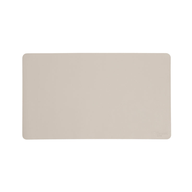 Smead Small Vegan Leather Anti-Slip Desk Pad, 23.6" x 13.7", Sandstone (SMD64836)