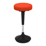 Uncaged Ergonomics Wobble Fabric Backless Stool, Red (WSR)