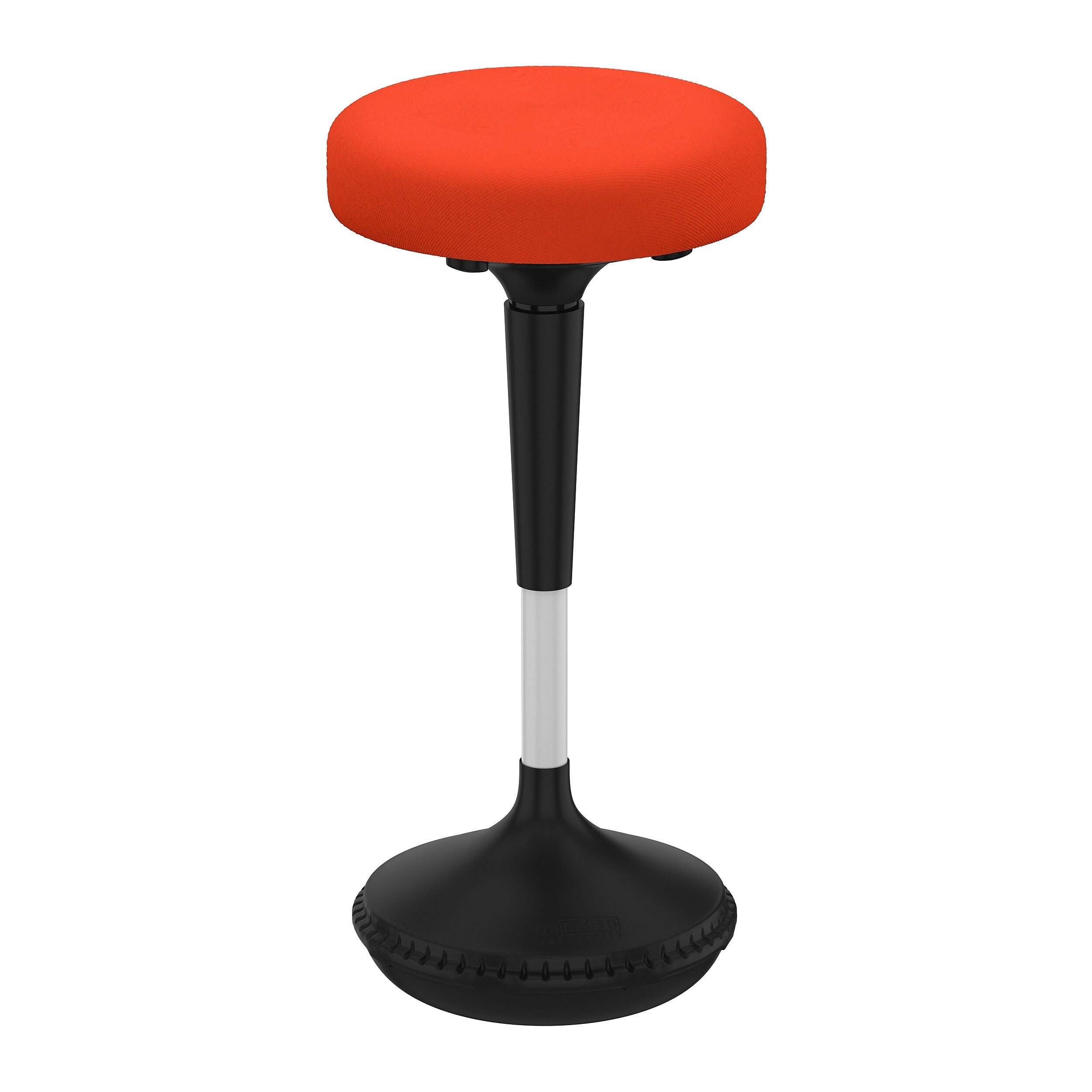 Uncaged Ergonomics Wobble Fabric Backless Stool, Red (WSR)
