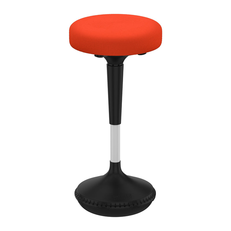 Uncaged Ergonomics Wobble Fabric Backless Stool, Red (WSR)