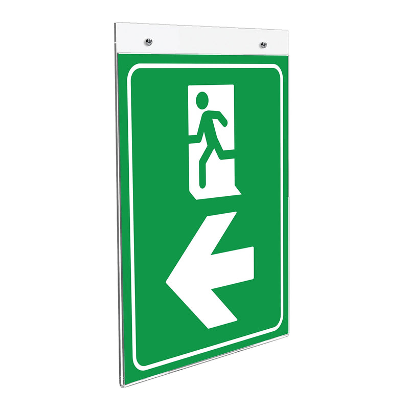 Deflect-O Anti-Glare Superior Image Document Holder, 8.5" x 11", Wall Mounted, Clear Acrylic (878201)