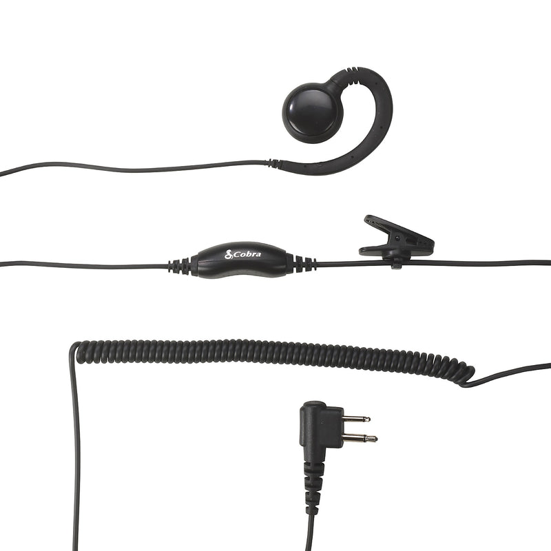 Cobra C-Style Swivel Wrap Around-the-Ear Headset for Cobra Performa 400/450 2-Way Handheld Business Radios, Black (0010099-1)