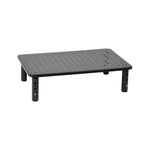Mind Reader Ventilated Adjustable Monitor Stand, Up to 44 lbs., Black (4LEGMET-BLK)