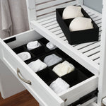 Household Essentials Drawer Organizers, Black, 3/Pack (753-1)