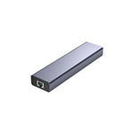 4XEM 10-Port USB 3.0 Hub with Gigabit Ethernet, Gray (4XHBC006)