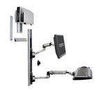 Ergotron LX Wall Mount System Polished Aluminum/Black (45-247-026)