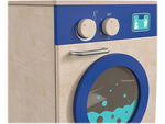 Flash Furniture Bright Beginnings Kids' Washing Machine with Integrated Storage, Brown/Blue (MK-ME03546-GG)