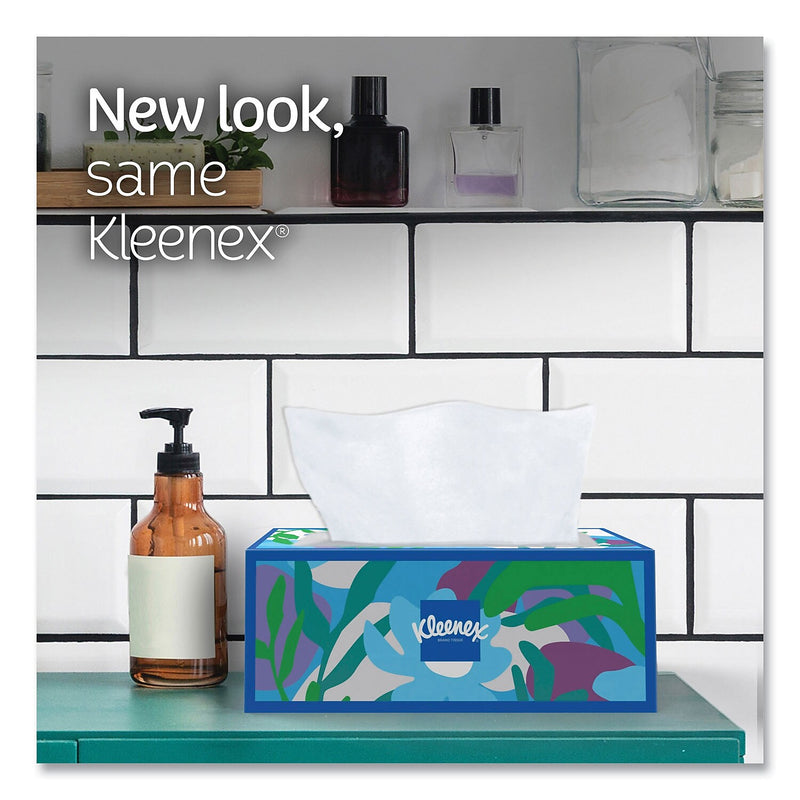 Kleenex Trusted Care Facial Tissue, 2-Ply, 160 Tissues/Box, 3 Boxes/Pack, 12 Packs/Carton (54303)