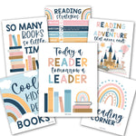 Hadley Designs 11" x 14" Boho Reading Posters For Classroom Library Decor, 6/Set (HDDX004A2EQN7)