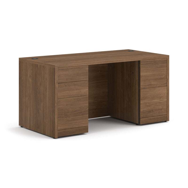 HON 10500 Series 60"W Double Pedestal Desk, Pinnacle (HON105892PINC)