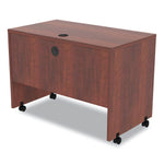 Alera Valencia Series Mobile Workstation Desk, Medium Cherry (ALEVA204224MC)