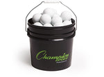 Champion Sports Lacrosse Ball Bucket, White/Black (LBWN36)