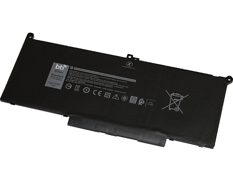 Battery Technology Li-Poly Replacement Battery for Dell Latitude 7280 and 7480, 7894mAh (451-BBYE-BTI)