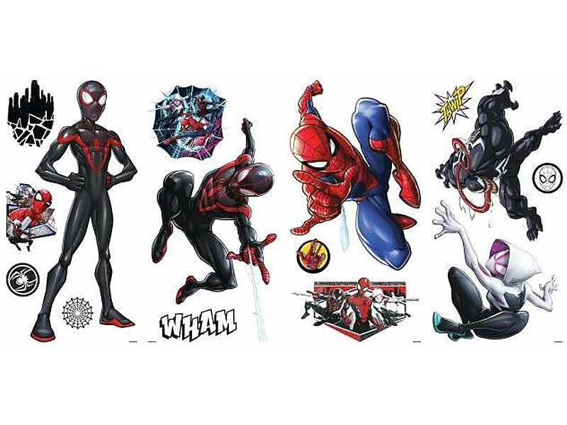 RoomMates Spider-Man Children's Wall Decal Set, Cartoons (RMK3922SCS)