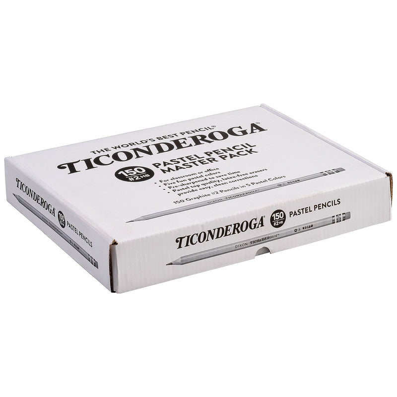 Ticonderoga® #2 Pastel Pencils, 5 Assorted Colors, 150 Count (DIXX13750)