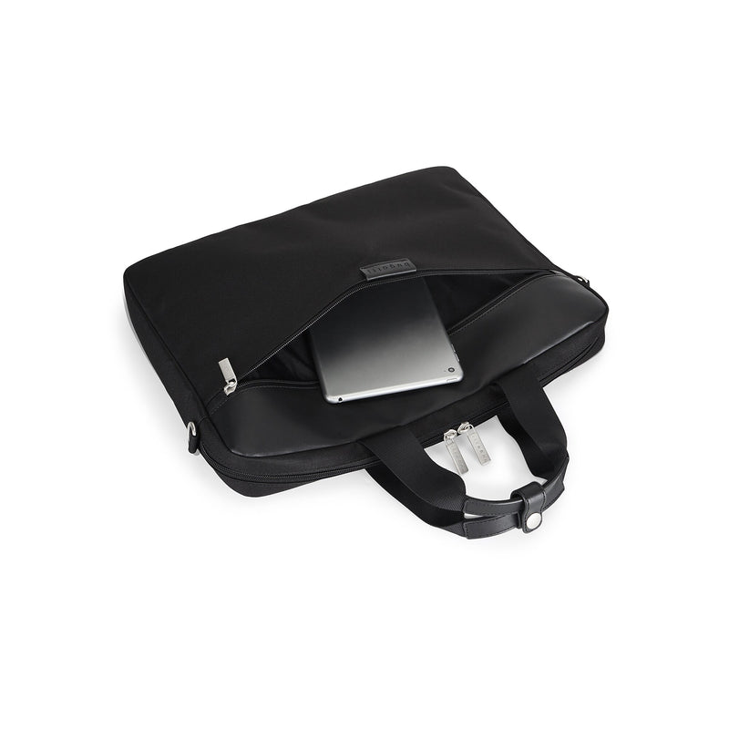 Bugatti Lucas Polyester Briefcase, Laptop Compatible, Black (EXB529-Black)