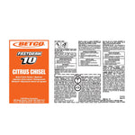 Betco Fastdraw 10 Citrus Chisel Cleaner/Degreaser, Citrus Scent, 67.6 oz., 4/Carton (BET1674700)
