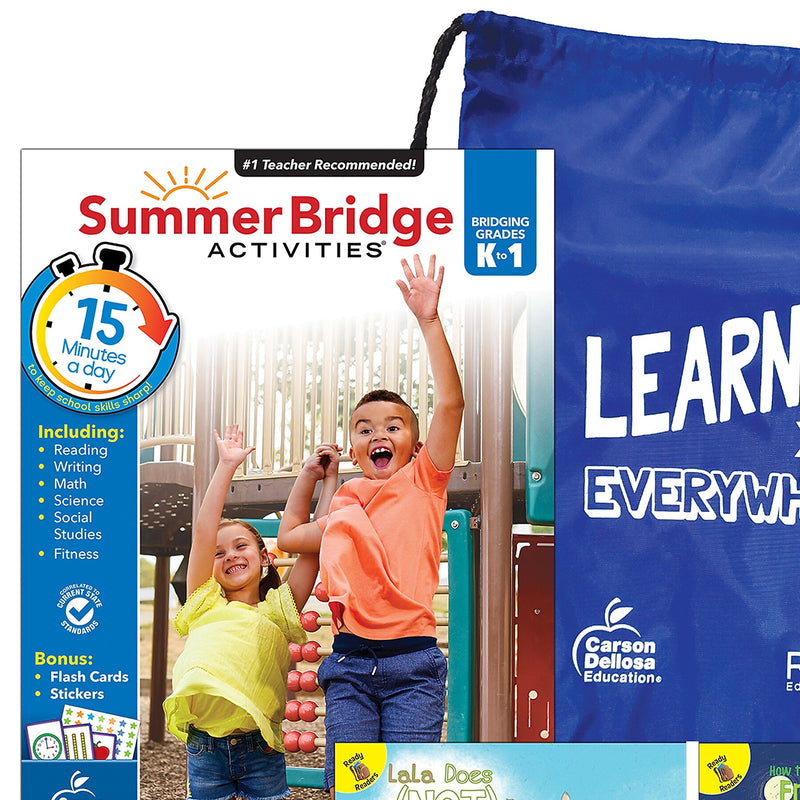 Summer Bridge Activities Summer Bridge Essentials Backpack, Grade K-1 Workbook, 8/Set (CD-745382B)