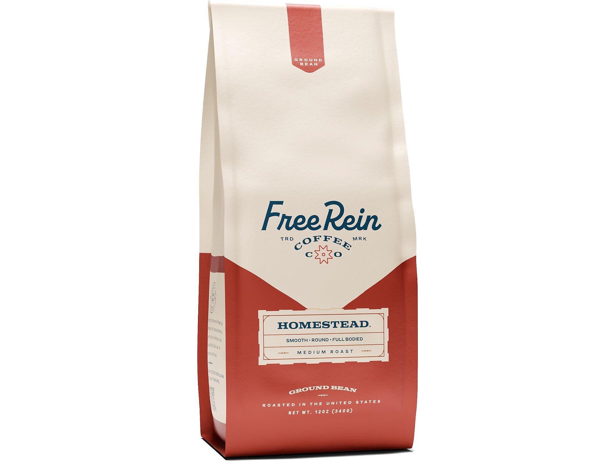 Free Rein Homestead Ground Coffee Packet, Medium Roast, 12 oz. (810138360132)