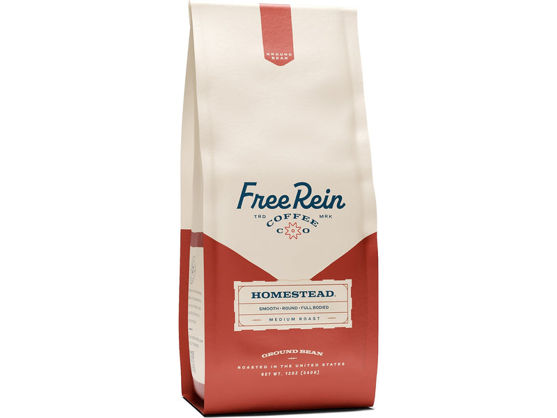 Free Rein Homestead Ground Coffee Packet, Medium Roast, 12 oz. (810138360132)